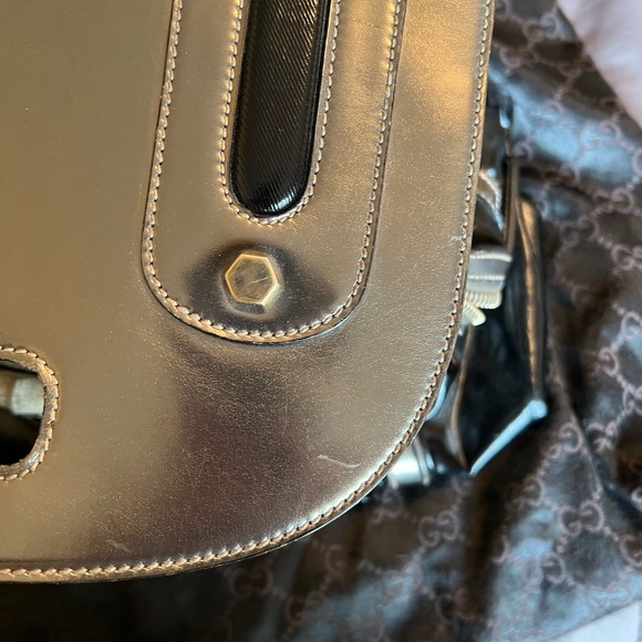 Gucci Dialux Pop Bamboo Handbag - Picture 9 of 12